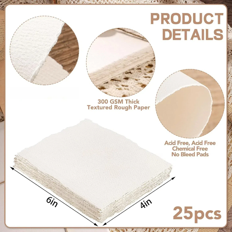 Ink Blotter Paper - 25 Lembar Kertas Cat Air, 300