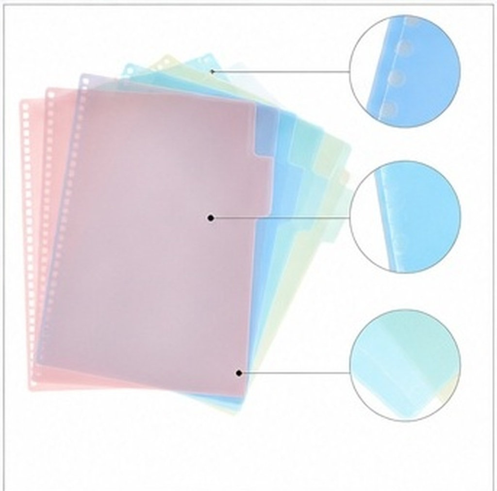 Tab Divider A4 - 6 Set Pembatas Halaman Berwarna, Tab