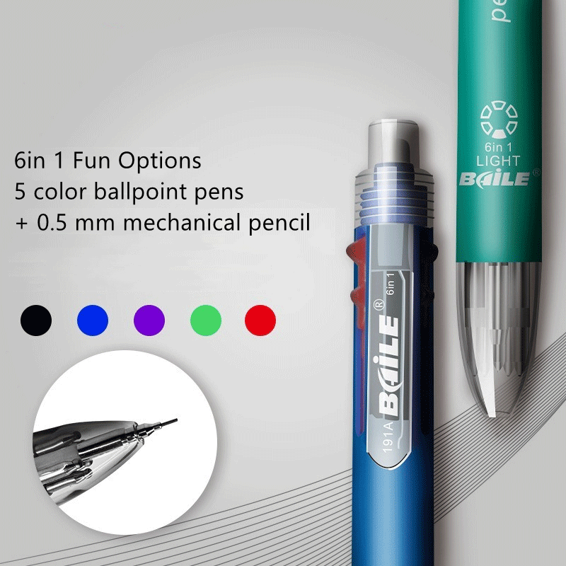 Set Pena Bolpoin 6 In 1 Multiw - Staedtler Pencil Lumocolor ulasan dan harga