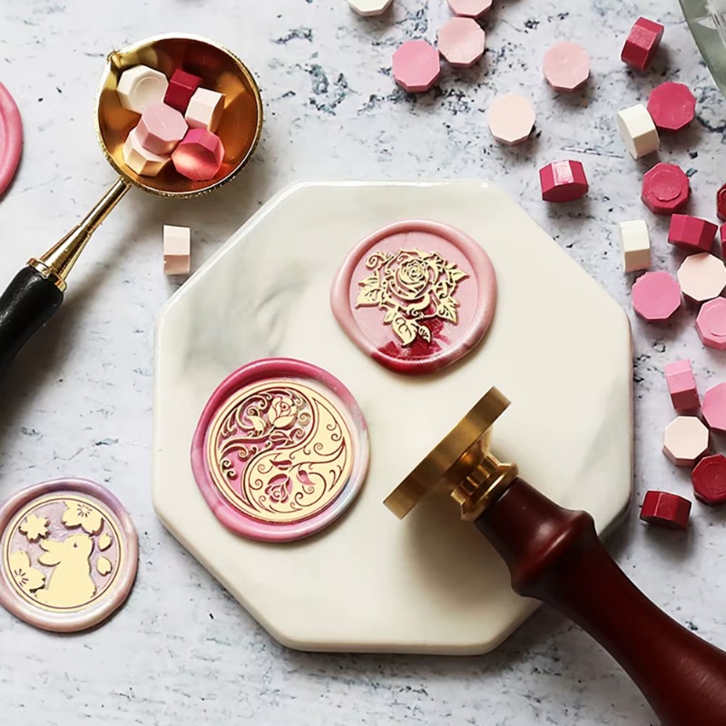 9 Segel Lilin + 1 Gagang, Set  - Wax Seal Stamp Set ulasan dan harga