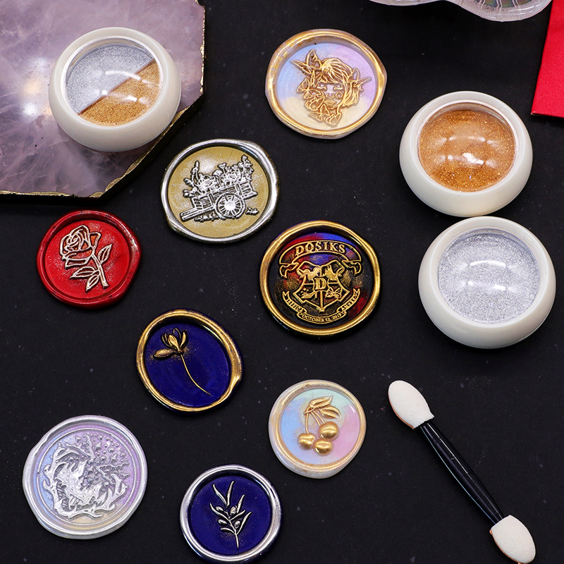 18 warna lilin emas cap bubuk  - Wax Seal Stamp Set ulasan dan harga