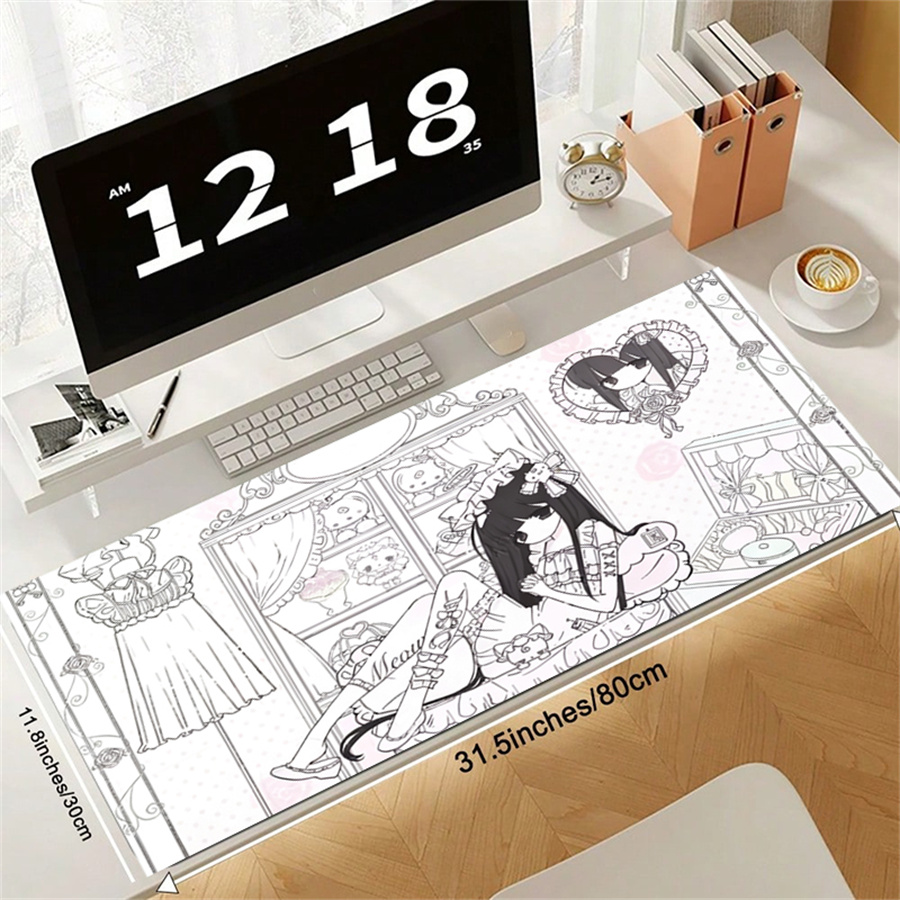 Alas Mouse Kulit Estetika Anim - Leather Desk Pad ulasan dan harga