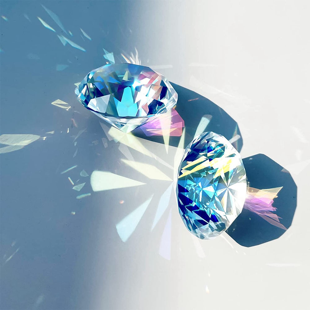 AB46-2PCS 50 Mm/ 2 Inch AB War - Paper Weight Crystal ulasan dan harga