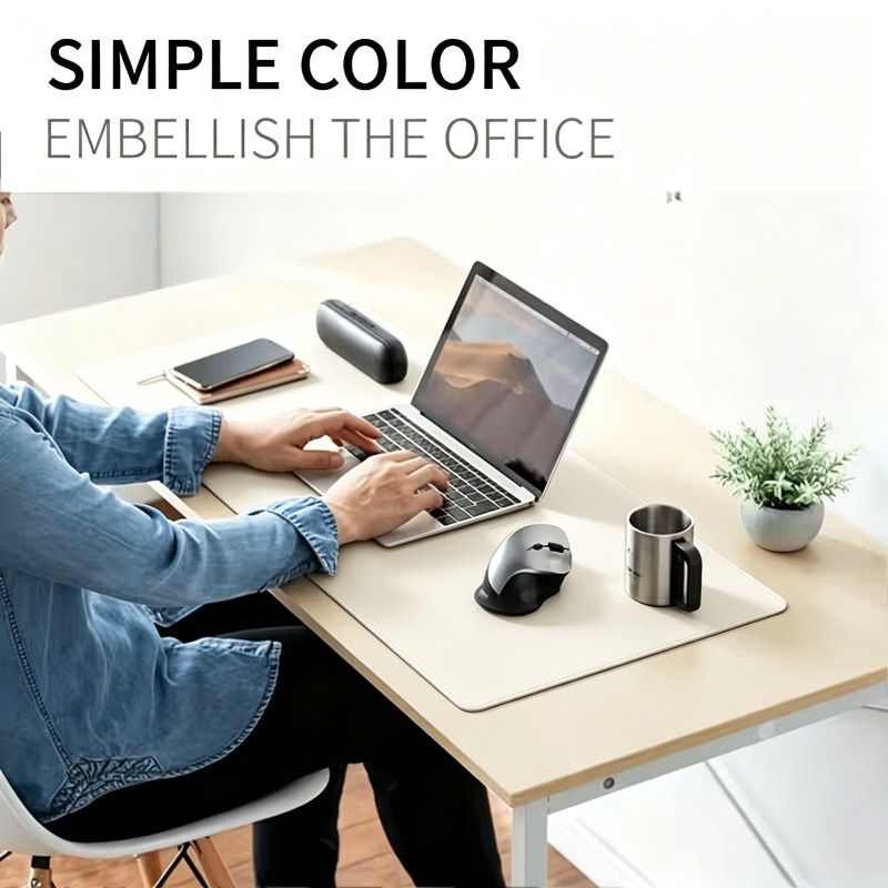 1 buah alas mouse besar berbah - Leather Desk Pad ulasan dan harga