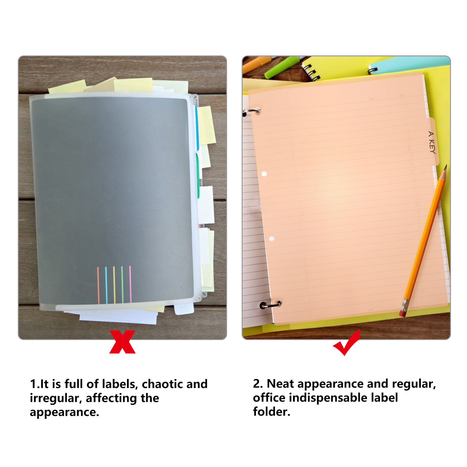 10 buah Pembatas Indeks Plasti - Tab Divider A4 ulasan dan harga