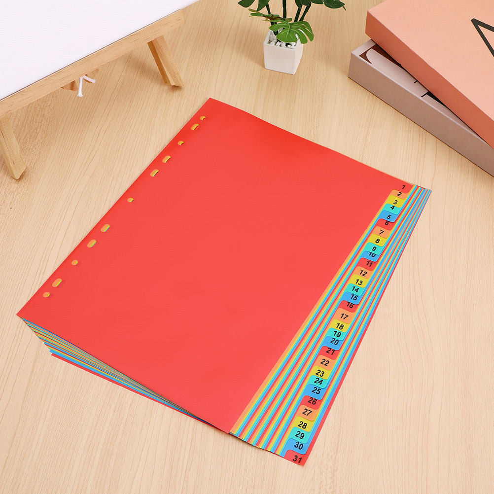 2 Set Pembatas Halaman Plastik - Tab Divider A4 ulasan dan harga
