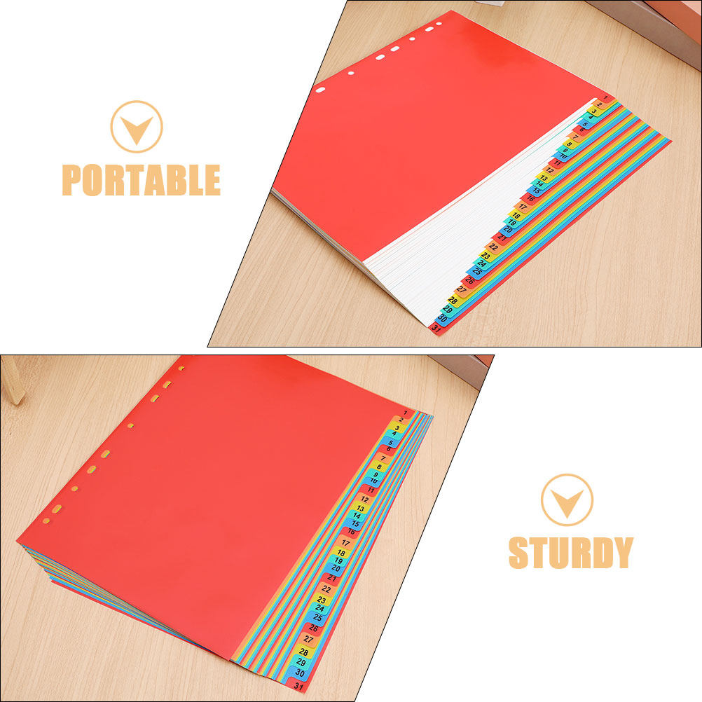 2 Set Pembatas Halaman Plastik - Tab Divider A4 ulasan dan harga